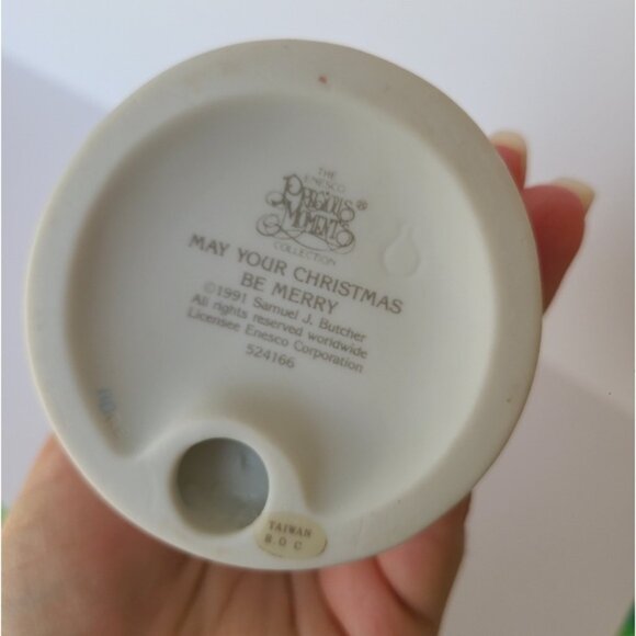 Vintage 90s Precious Moments May Your Christmas Be Merry Collectible Figurine - Picture 7 of 8